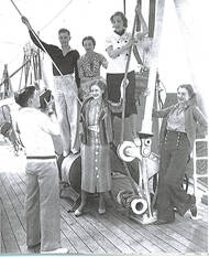 Passagers à bord du Moonta Photo de passagers à bord du Moonta
