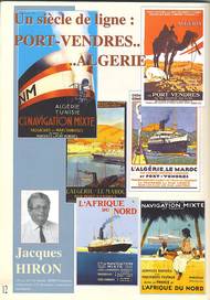 La première page d'un article publié dans CPC Un article sur la ligne Port-Vendres/Algérie