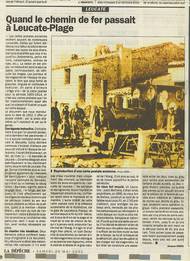 Un article publié dans La Dépêche en 2002