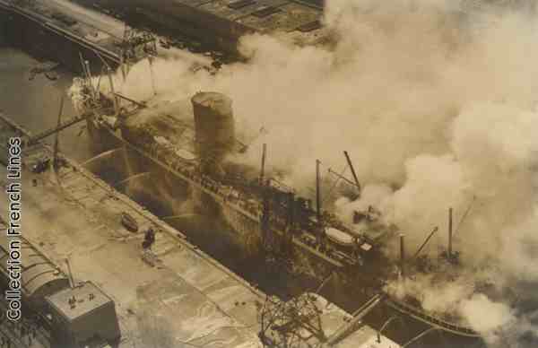 Photo de l'incendie du La Fayette