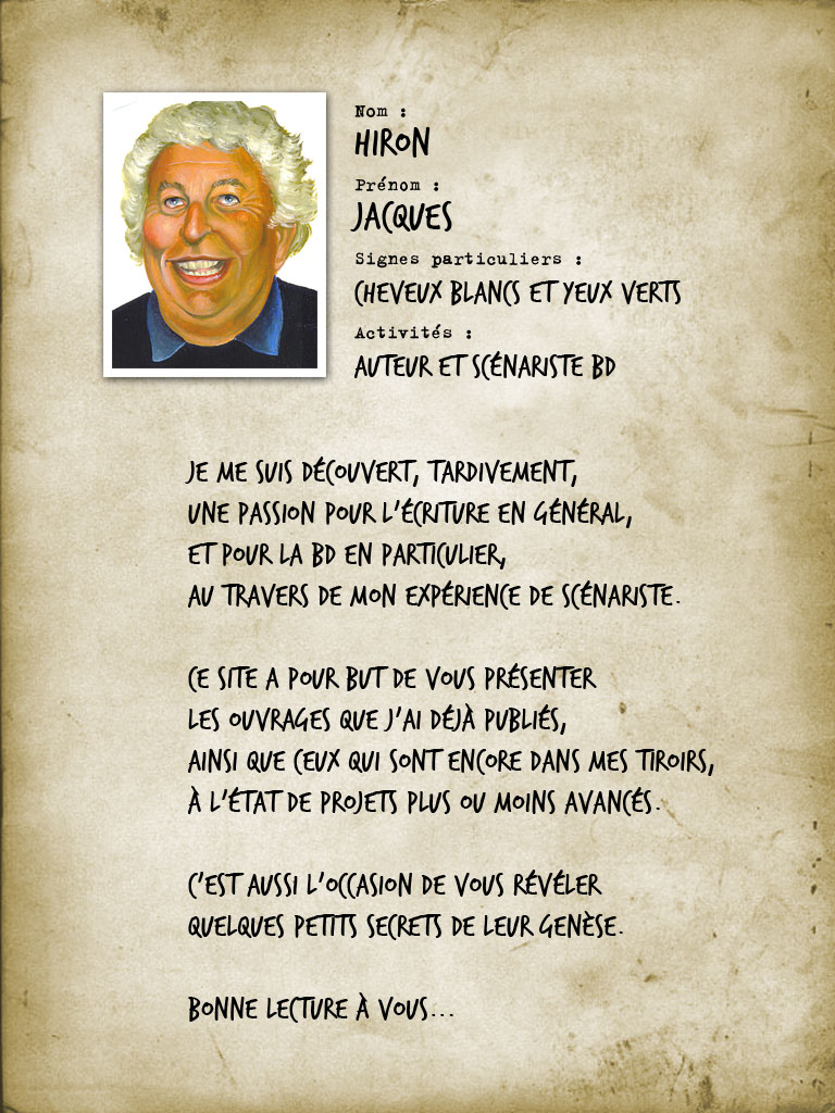 Présentation sous forme d'illustration de Jacques Hiron.