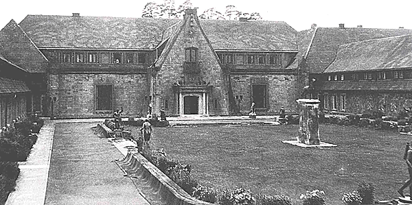 Vue extérieure du palais de Carinhall