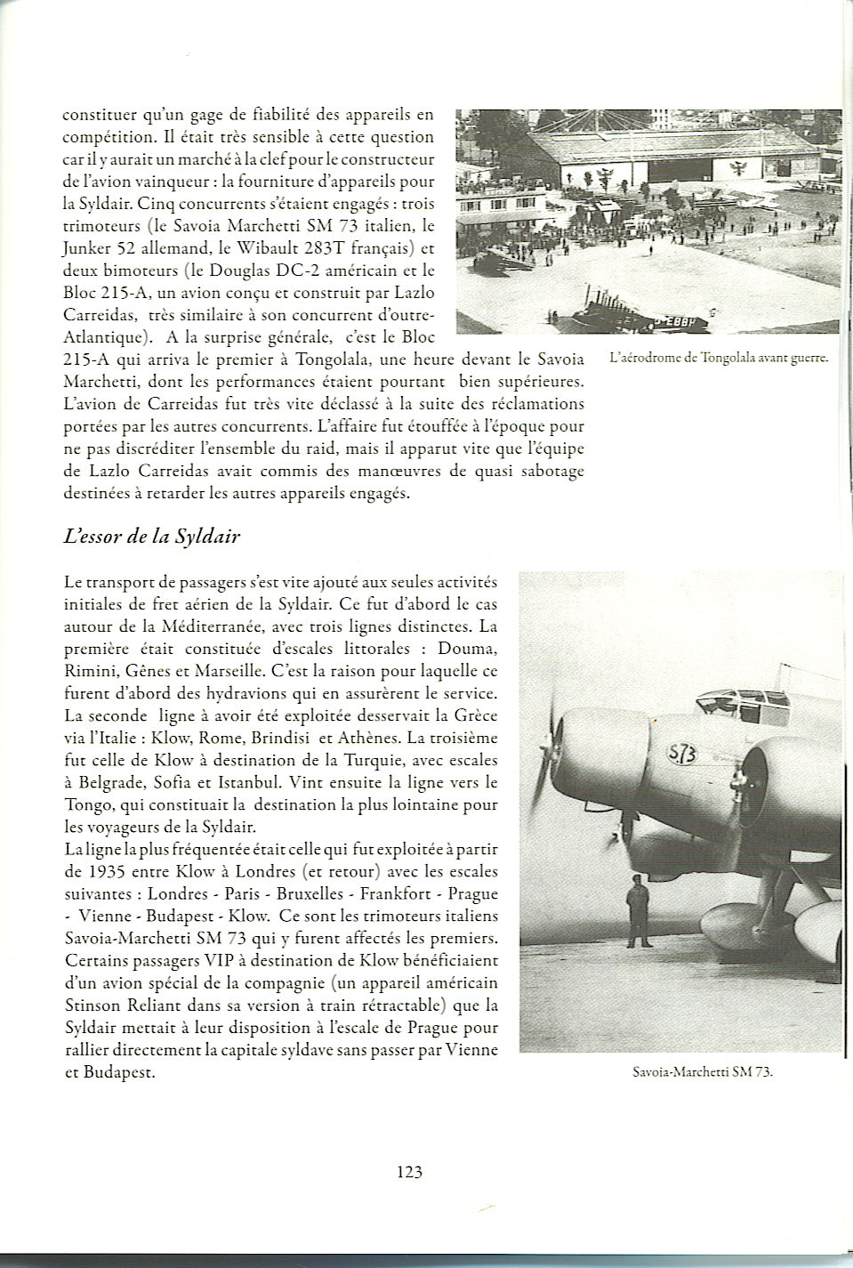 La page 123 des Carnets de Syldavie